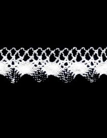 ENCAJE DE HILO 2.5CM YARDA #1001 NEGRO