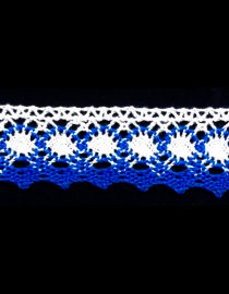 ENCAJE DE HILO 3.0CM YARDA #1002 AZUL