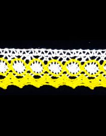 ENCAJE DE HILO 3.0CM YARDA #1002 AMARILLO
