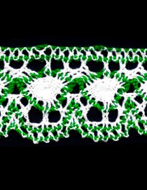 ENCAJE DE HILO 4.8CM YARDA #1004 VERDE