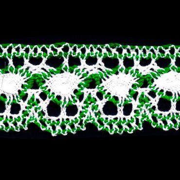 ENCAJE DE HILO 4.8CM YARDA #1004 VERDE