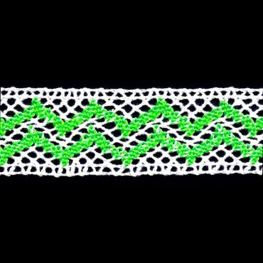 TRENCILLA DE HILO 3.0CM YARDA #1005 VERDE CANA