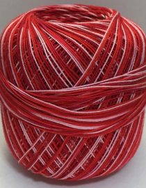 HILO CROCHET OMEGA #30 30g C1375 MATIZADO ROJO