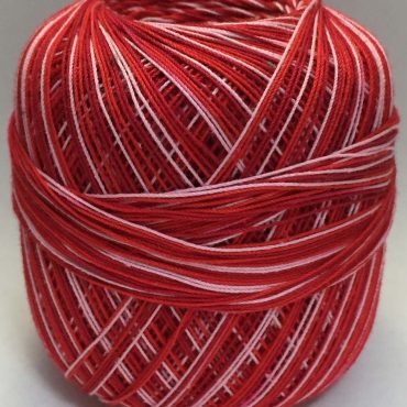 HILO CROCHET OMEGA #30 30g C1375 MATIZADO ROJO