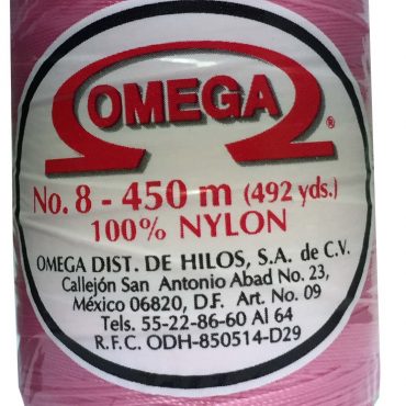 HILO NYLON OMEGA #8 450m ROSADO C101