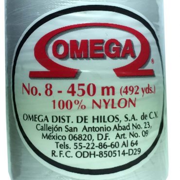 HILO NYLON OMEGA #8 450m BLANCO C13 BLANCO