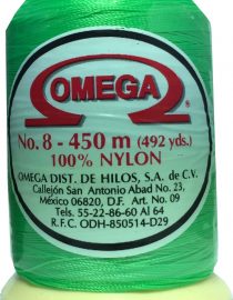 HILO NYLON OMEGA #8 450m VERDE NEON C117