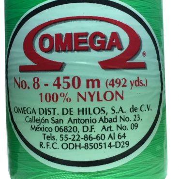HILO NYLON OMEGA #8 450m VERDE NEON C117