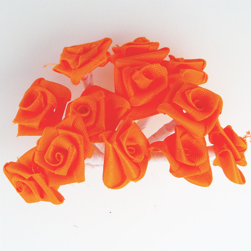 FLORES DE TELA TIPO ROCOCO 8311 NARANJA 12PCS 1 FLORES DE TELA TIPO ROCOCO 8311 NARANJA 12PCS
