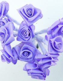 FLORES DE TELA TIPO ROCOCO 8311 LILA 12PCS