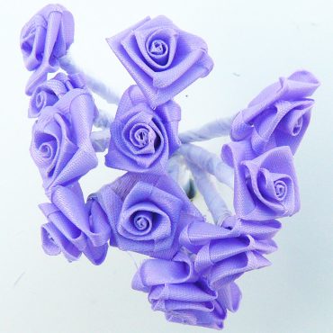 FLORES DE TELA TIPO ROCOCO 8311 LILA 12PCS