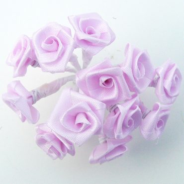 FLORES DE TELA TIPO ROCOCO 8311 ROSADO 12PCS
