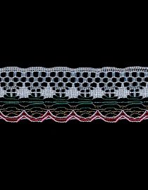 ENCAJE CHAVELA LUREX NAVIDAD YARDA