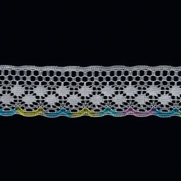 ENCAJE CHAVELA MULTICOLOR YARDA