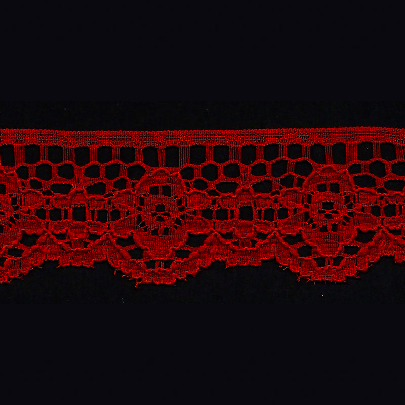 ENCAJE DALIA ROJO YARDA 1 ENCAJE DALIA ROJO YARDA