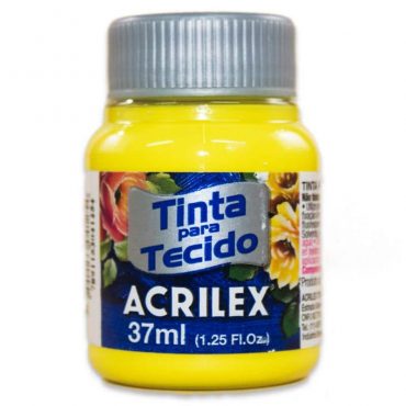 PINTURA ACRILEX MATE 37ML 504 AMARILLO LIMON