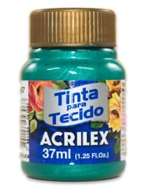 PINTURA ACRILEX 37ML METALICO 557 VERDE