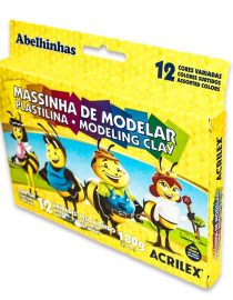 07012 MASA DE MODELAR PLASTILINA 12 COLORES 180GR