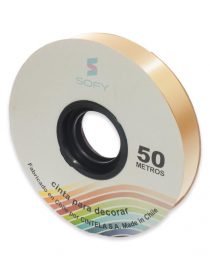 CINTA DE PAPEL SOFY 3/4 50MTS ROLLO DORADO