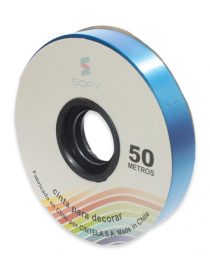 CINTA DE PAPEL SOFY 3/4 50MTS ROLLO AZUL