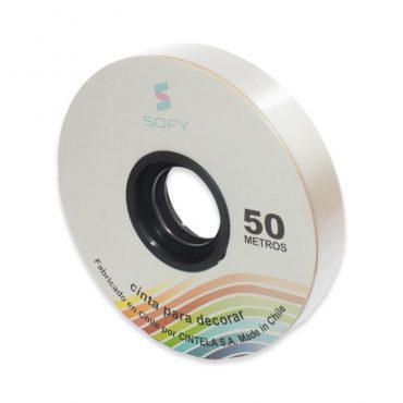 CINTA DE PAPEL SOFY 3/4 50MTS ROLLO BLANCO