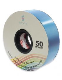 CINTA DE PAPEL SOFY 1-1/2 50MTS ROLLO AZUL