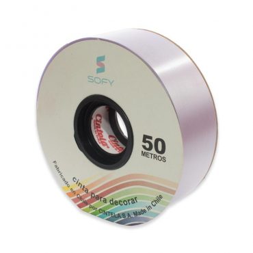 CINTA DE PAPEL SOFY 1-1/2 50MTS ROLLO LILA