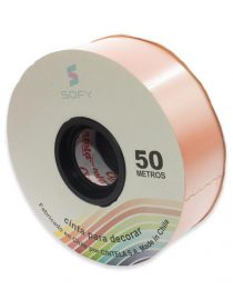 CINTA DE PAPEL SOFY 1-1/2 50MTS ROLLO MELON