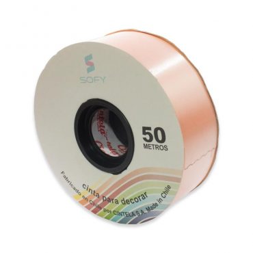 CINTA DE PAPEL SOFY 1-1/2 50MTS ROLLO MELON
