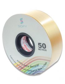CINTA DE PAPEL SOFY 1-1/2 50MTS ROLLO DORADO