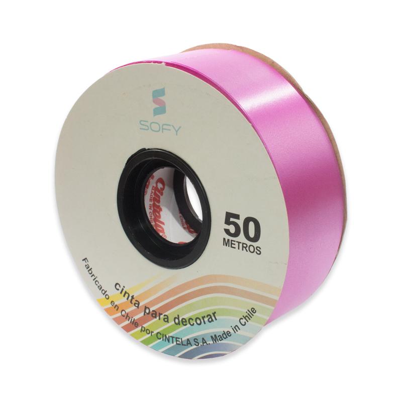 CINTA DE PAPEL SOFY 1-1/2 50MTS ROLLO MAGENTA 1 CINTA DE PAPEL SOFY 1-1/2 50MTS ROLLO MAGENTA