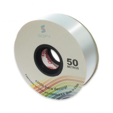 CINTA DE PAPEL SOFY 1-1/2 50MTS ROLLO CELESTE