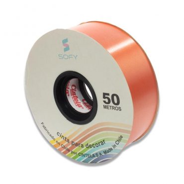 CINTA DE PAPEL SOFY 1-1/2 50MTS ROLLO NARANJA