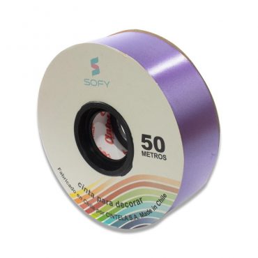 CINTA DE PAPEL SOFY 1-1/2 50MTS ROLLO MORADO