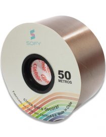 CINTA DE PAPEL SOFY 2pulgadas 50MTS ROLLO CAFE