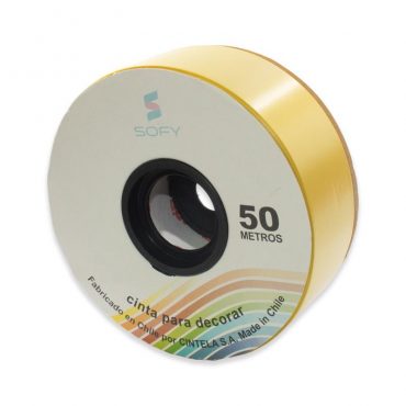 CINTA DE PAPEL SOFY 1-1/2 50MTS ROLLO ZAPALLO