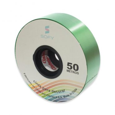 CINTA DE PAPEL SOFY 1-1/2 50MTS ROLLO VERDE