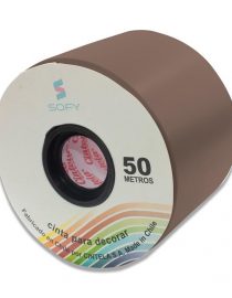 CINTA DE PAPEL SOFY 3pulgadas 50MTS ROLLO CAFE
