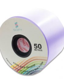 CINTA DE PAPEL SOFY 3pulgadas 50MTS ROLLO LILA