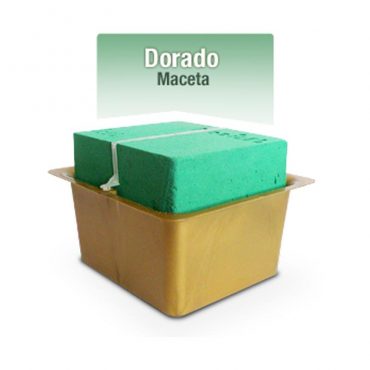 BASE CLICK MACETA DORADO