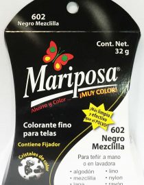 MARIPOSA CRISTALES NEGRO 601