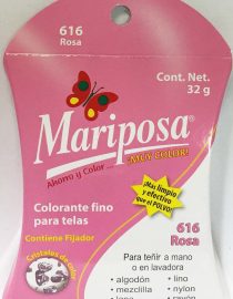 MARIPOSA CRISTALES ROSA 616