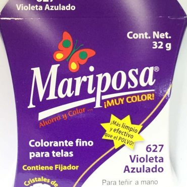 MARIPOSA CRISTALES VIOLETA AZULADO 627