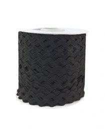 ZIG ZAG COLOR LISO 5MM NEGRO
