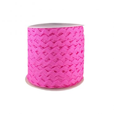 ZIG ZAG COLOR LISO 5MM ROSADO