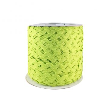 ZIG ZAG COLOR LISO 5MM VERDE CANA
