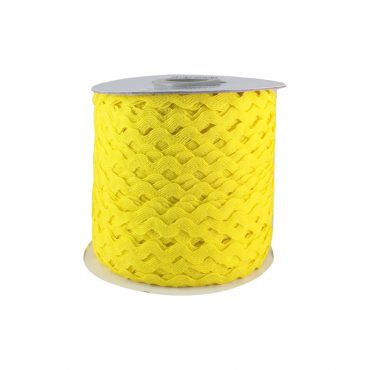 ZIG ZAG COLOR LISO 5MM AMARILLO
