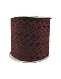 ZIG ZAG COLOR LISO 5MM CHOCOLATE