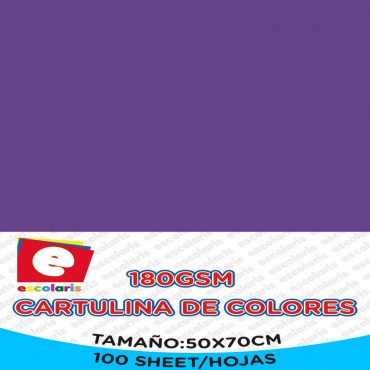 Cartulina ESCOLARIS 50X70CM MORADO
