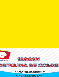 Cartulina ESCOLARIS 8.5x11 AMARILLA